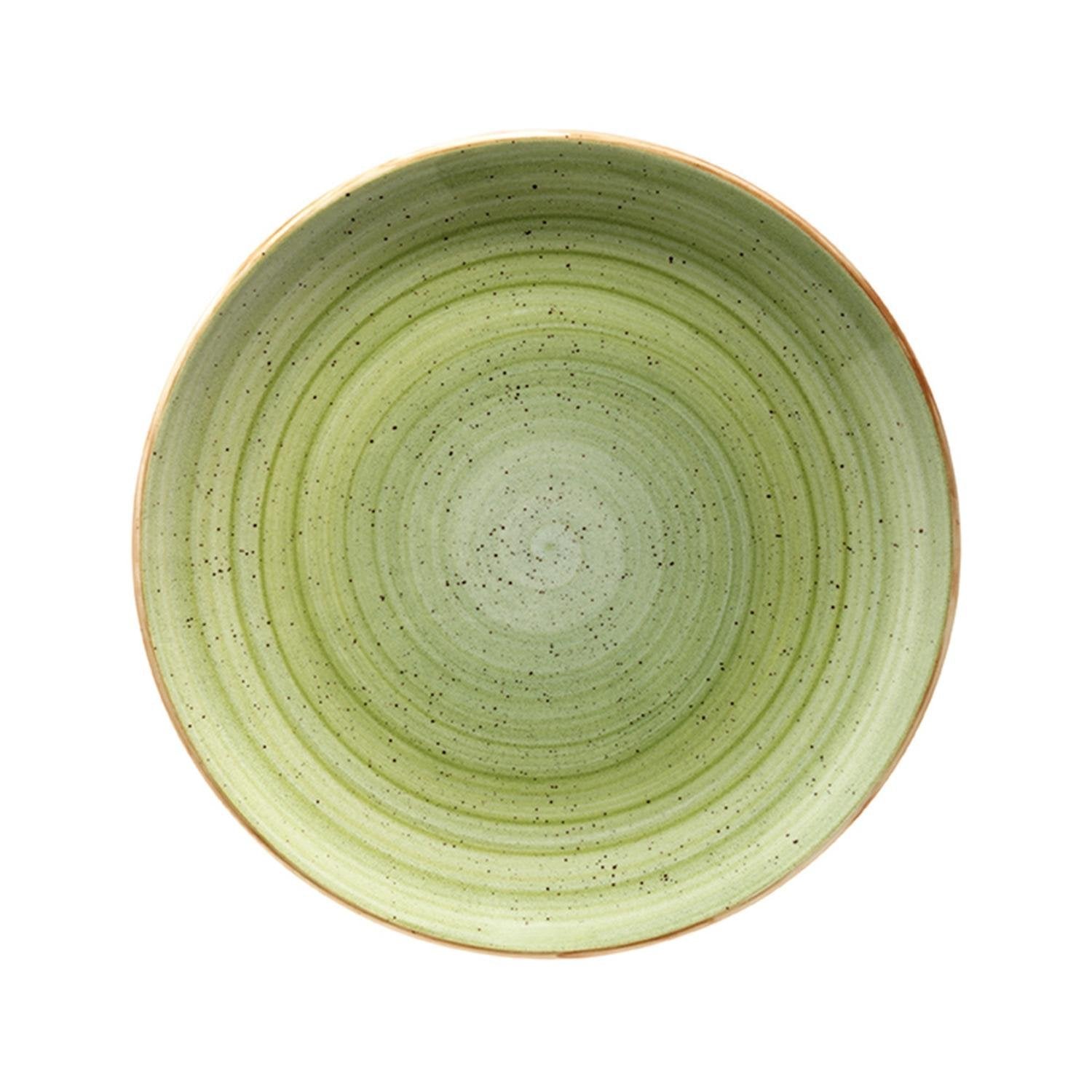 Therapy dia.7.5" Round Green Vitrified Plate