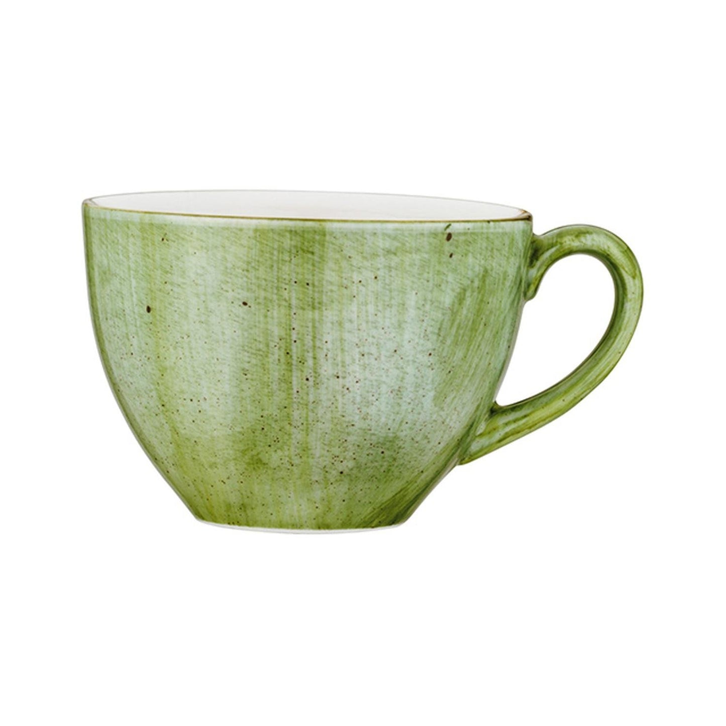 Turgla Vitrified Therapy dia.3.5" h:2.75" 7 oz. Round Green Vitrified Cup - Case Pack: 6