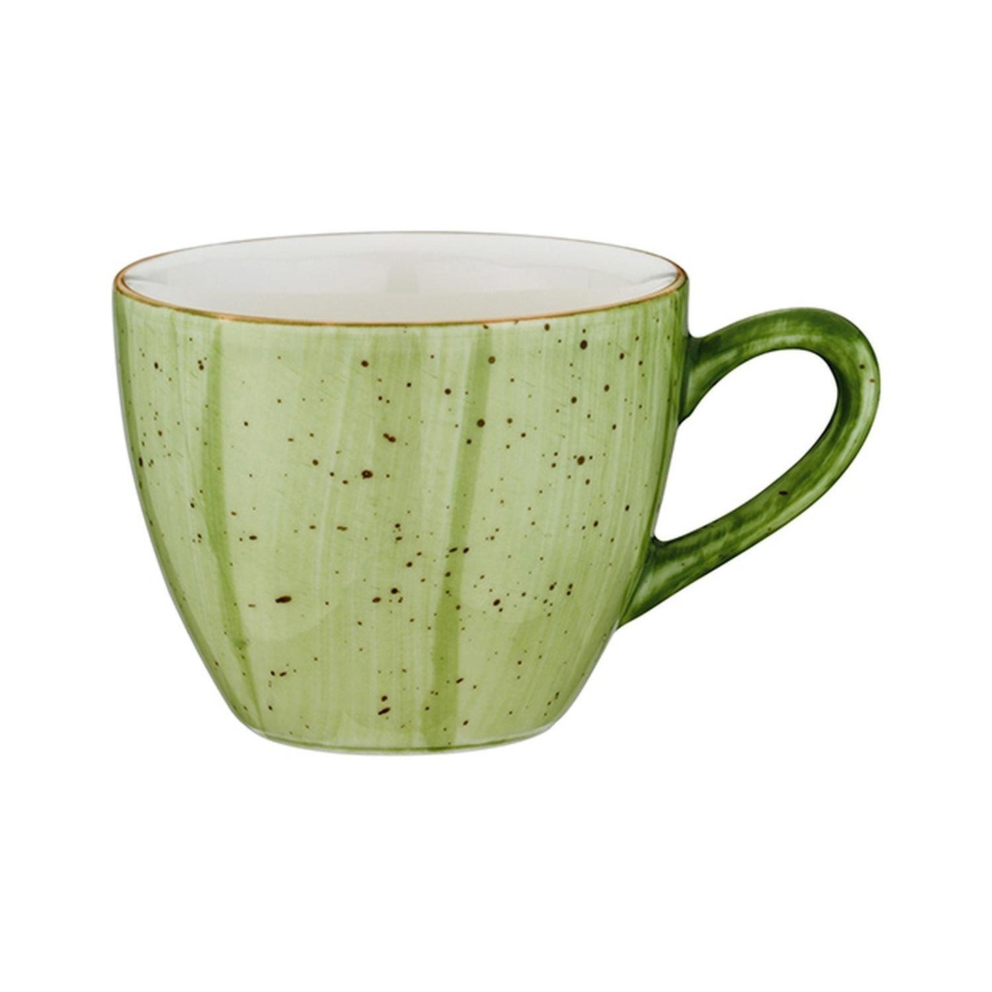 Turgla Vitrified Therapy dia.2.5" h:2" 3 oz. Round Green Vitrified Espresso Cup - Case Pack: 6