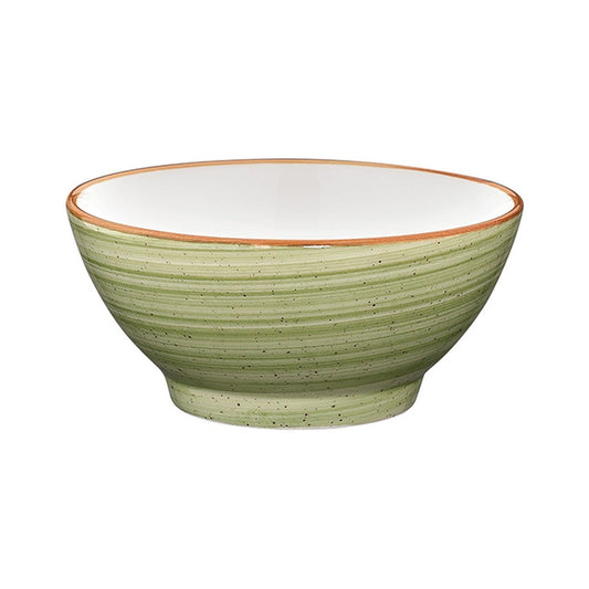 Therapy dia.4.75" h:2.25" 10 oz. Round Green Vitrified Bowl