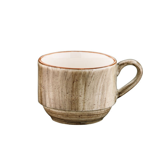 Porcelain Terrain dia.2.5" h:2" 3 oz. Round Brown Porcelain Espresso Cup - Case Pack: 6