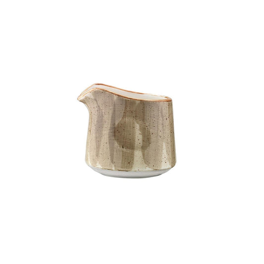 Turgla Vitrified Terrain dia.2.25" h:2" 2 oz. Round Brown Vitrified Creamer - Case Pack: 24