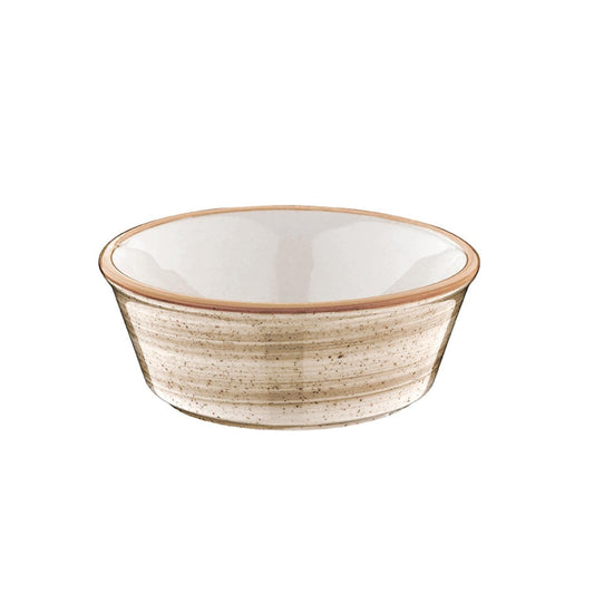 Turgla Vitrified Terrain dia.4.75" h:1.75" 10 oz. Round Brown Vitrified Bowl - Case Pack: 24
