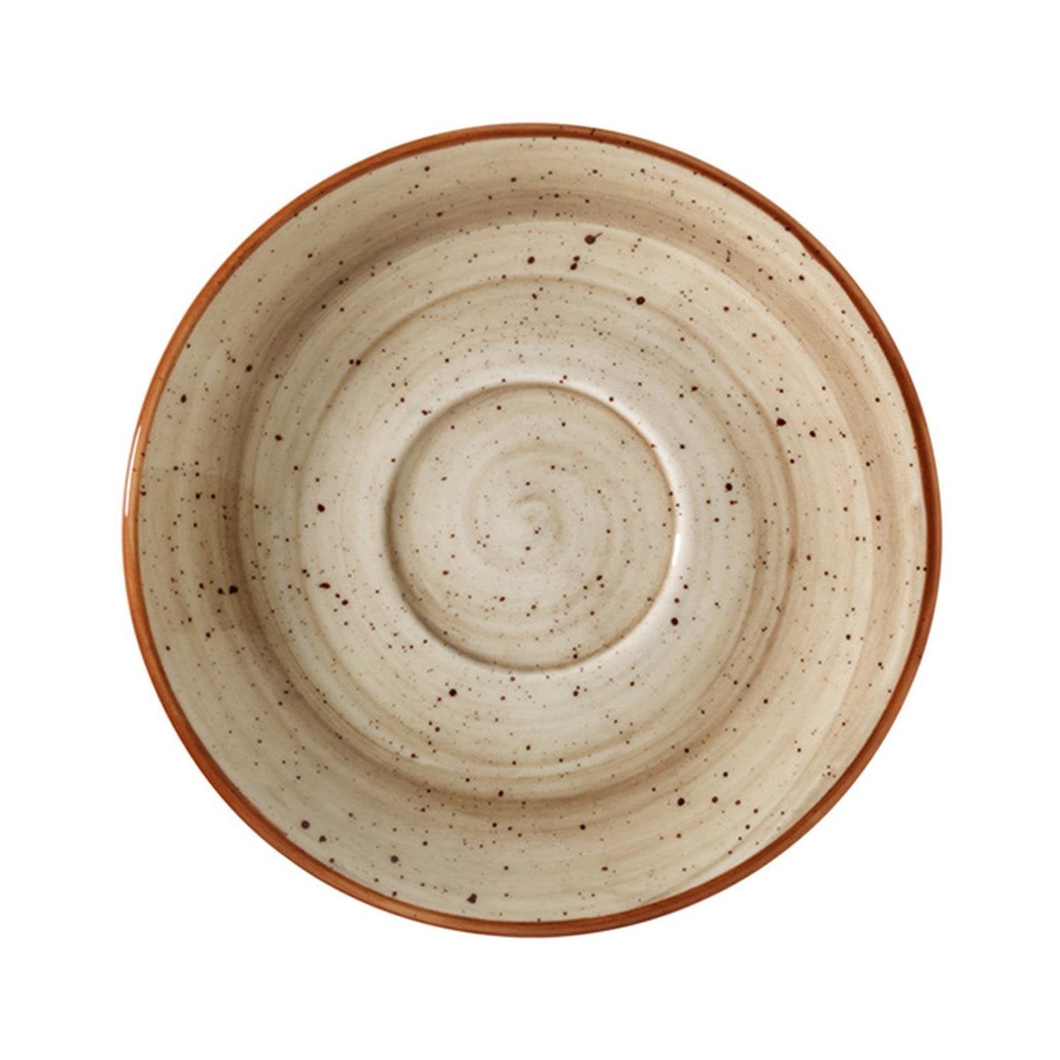 Terrain dia.5" Round Brown Vitrified Saucer