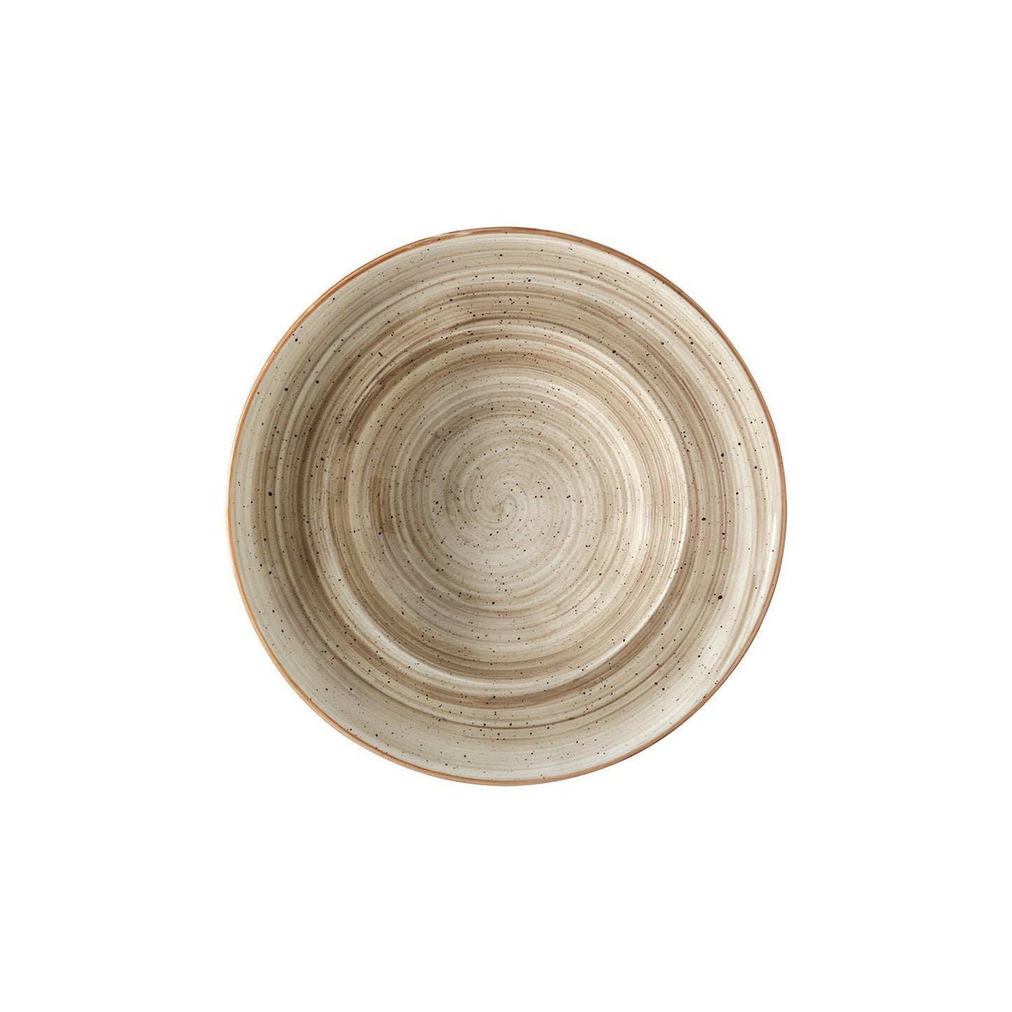 Turgla Vitrified Terrain dia.11.75" h:2.5" 19 oz. Round Brown Vitrified Bowl - Case Pack: 6