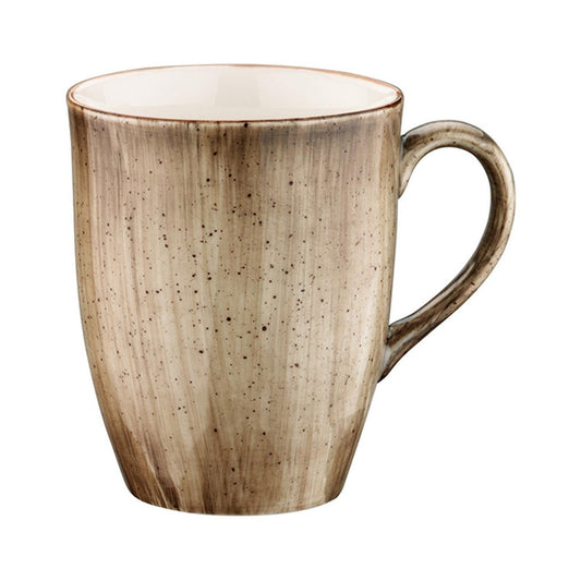 Turgla Vitrified Terrain dia.3.25" h:4.25" 11 oz. Round Brown Vitrified Mug - Case Pack: 24