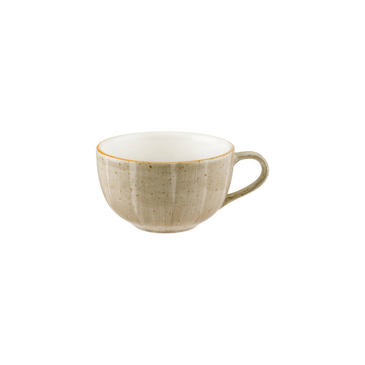 Porcelain Terrain dia.4.5" h:2.75" 12 oz. Round Brown Porcelain Cup - Case Pack: 6