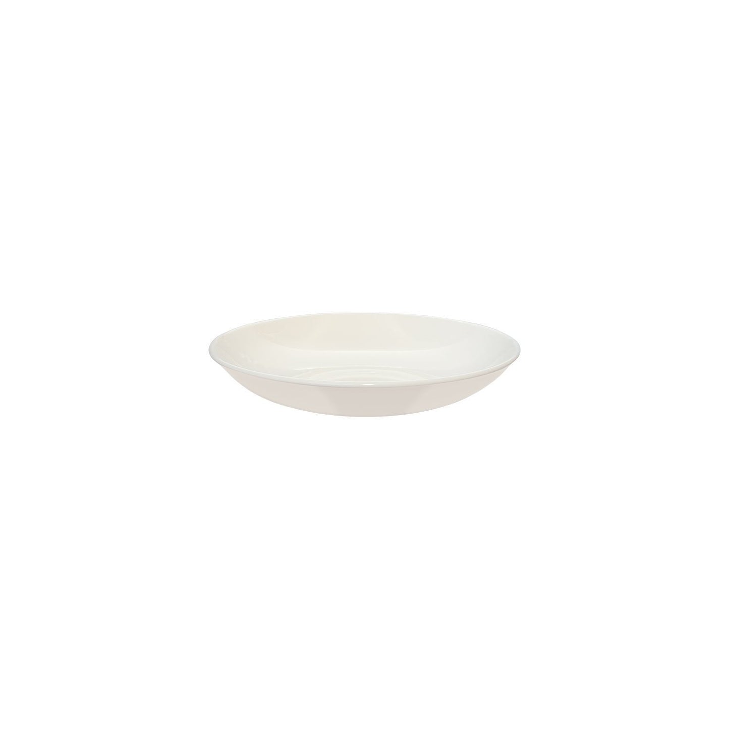 Gourmet dia.9" h:2" 34 oz. Round Warm White Vitrified Bowl