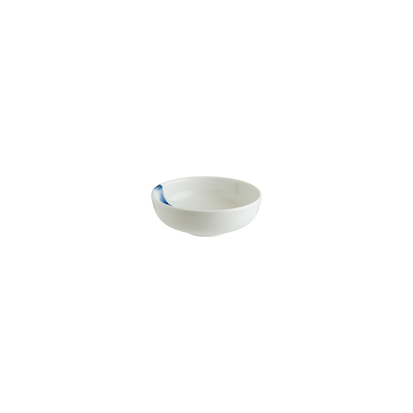 Porcelain Blue Wave dia.5.5" h:2" 15 oz. Round Decorated Porcelain Bowl - Case Pack: 12