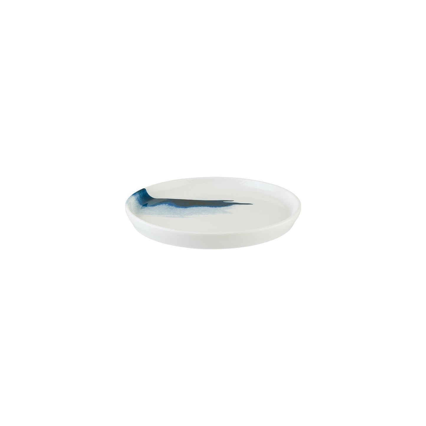 Turgla Vitrified Blue Wave dia.8.75" Round Decorated Vitrified Plate - Case Pack: 6