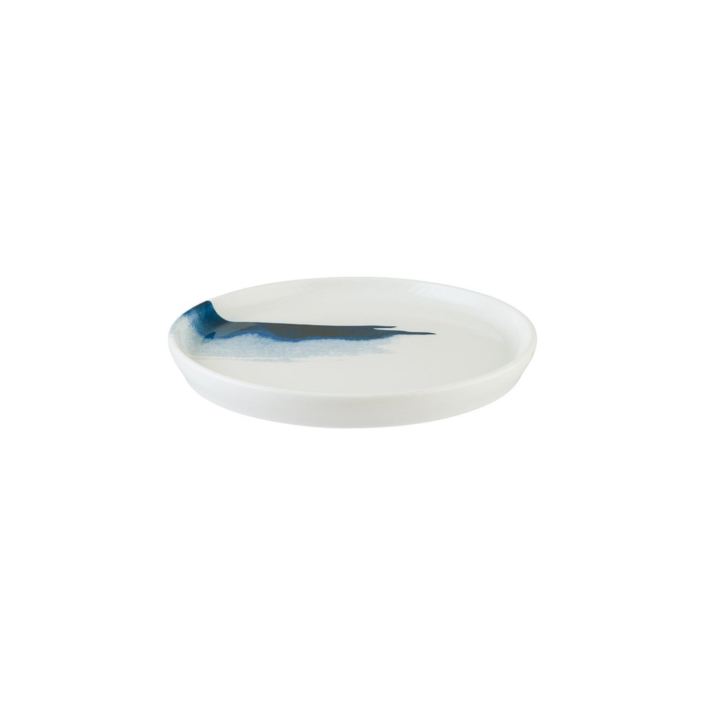 Turgla Vitrified Blue Wave dia.11" Round Decorated Vitrified Plate - Case Pack: 6