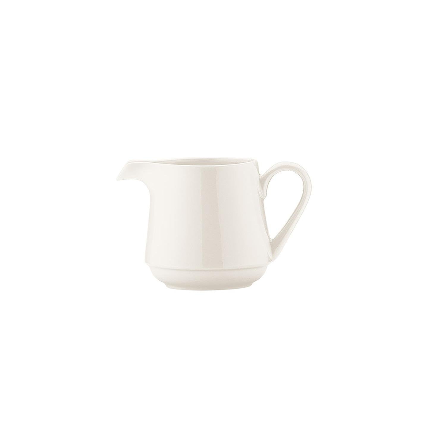 Banquet dia.1.75" h:2" 3 oz. Round Warm White Vitrified Creamer