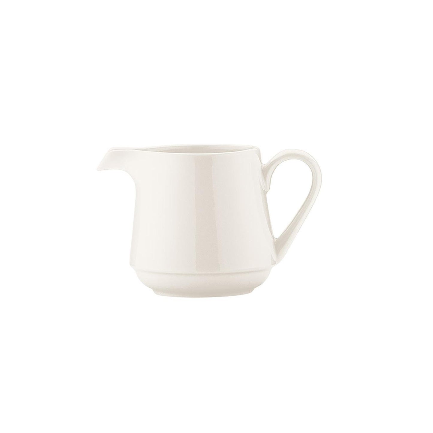 Banquet dia.2.25" h:3" 6 oz. Round Warm White Vitrified Creamer