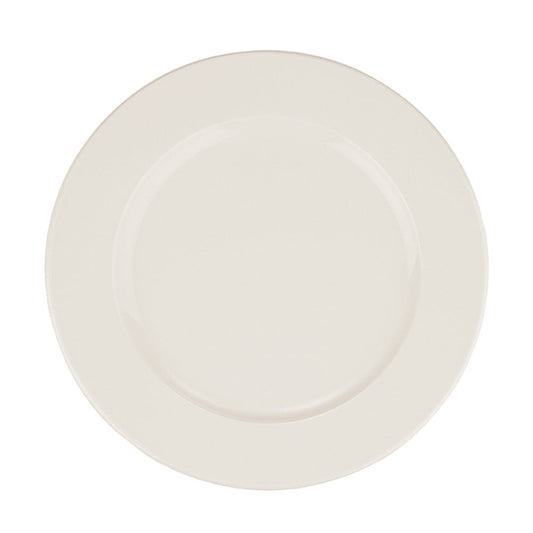 Porcelain Banquet dia.8.25" Round Warm White Porcelain Plate - Case Pack: 12