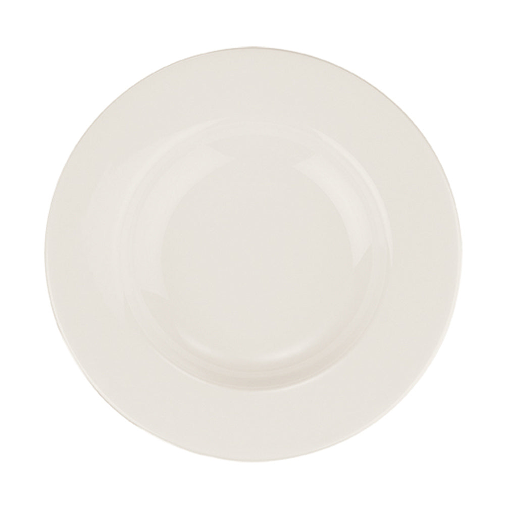 Porcelain Banquet dia.9" h:1.5" 10 oz. Round Warm White Porcelain Bowl - Case Pack: 12