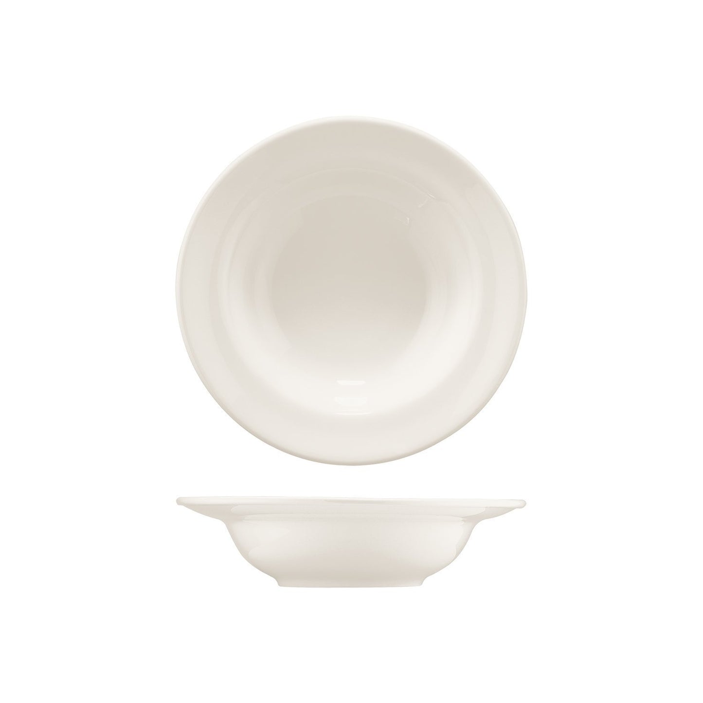 Banquet dia.10.25" h:2.5" 25 oz. Round Warm White Vitrified Bowl