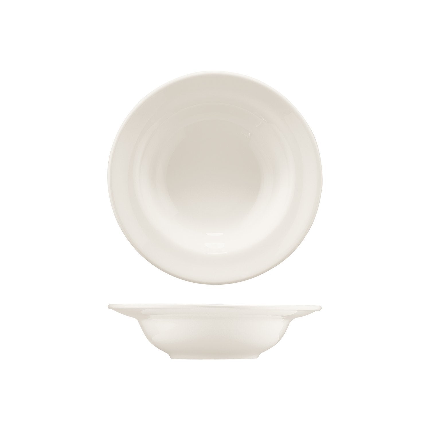 Banquet dia.10.25" h:2.5" 25 oz. Round Warm White Vitrified Bowl