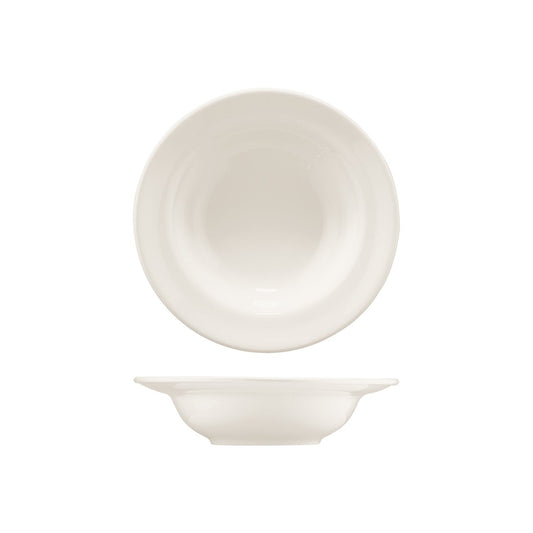 Porcelain Banquet dia.10.25" h:2.5" 25 oz. Round Warm White Porcelain Bowl - Case Pack: 6