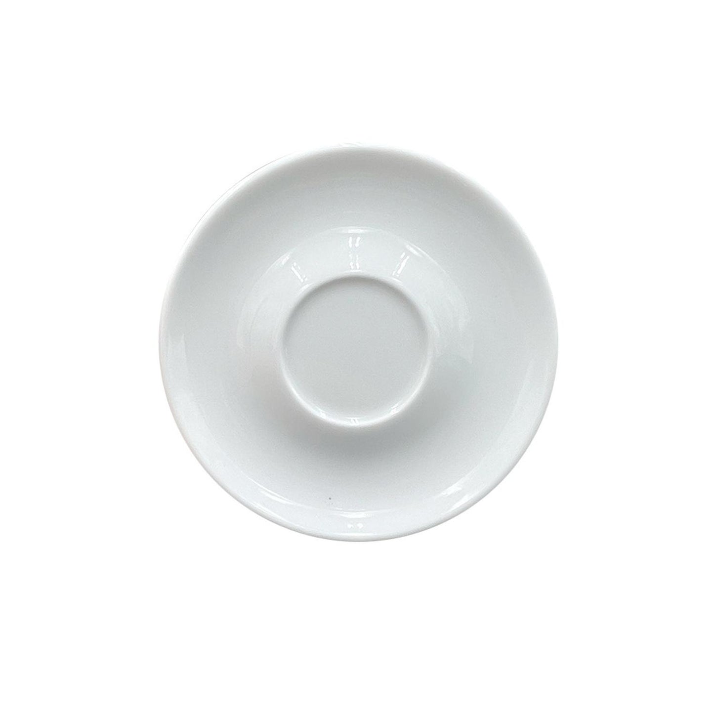 Porcelain Delta-Coupe dia.6" Round White Porcelain Saucer - Case Pack:12