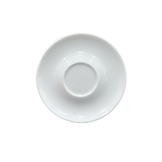 Porcelain Delta-Coupe dia.6" Round White Porcelain Saucer - Case Pack:12