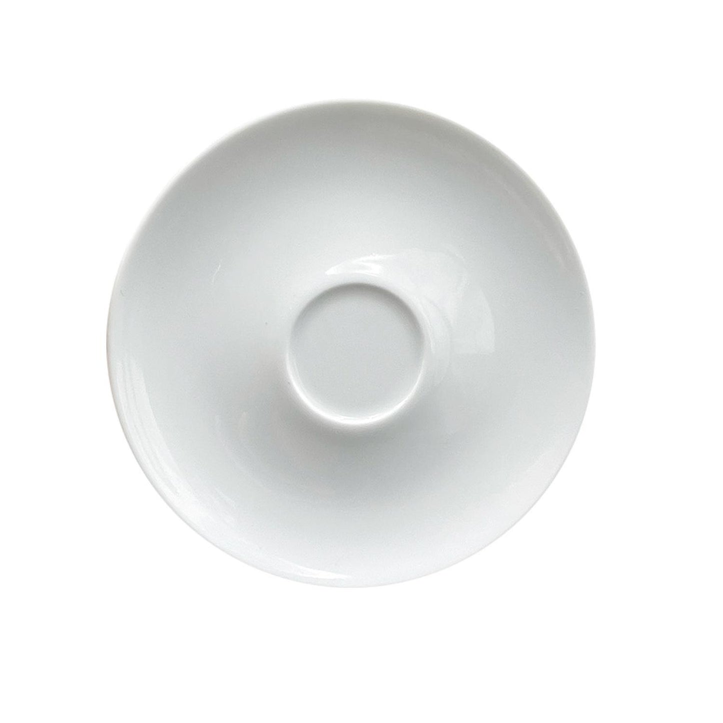 Porcelain Delta-Coupe dia.4.5" Round White Porcelain Saucer - Case Pack:24