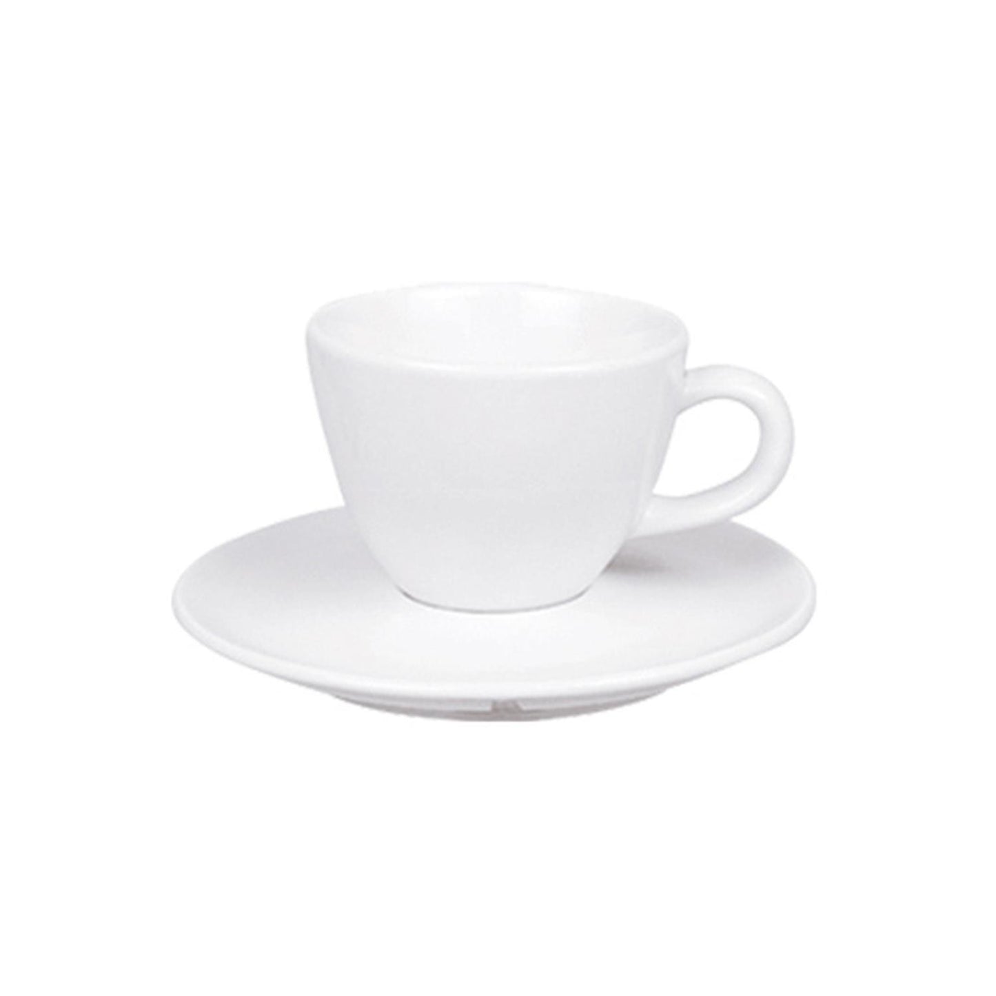 Porcelain Delta-Coupe dia.3.5" h:2.75" 8 oz. Round White Porcelain Cup - Case Pack:12