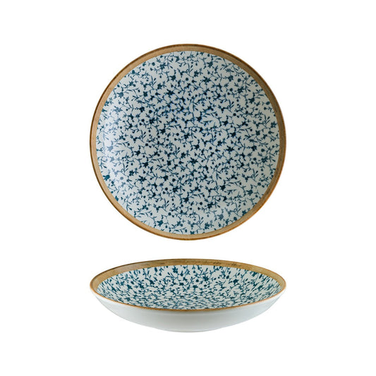 Turgla Vitrified Calif dia.11" h:2.5" 57 oz. Round Decorated Vitrified Bowl - Case Pack: 6