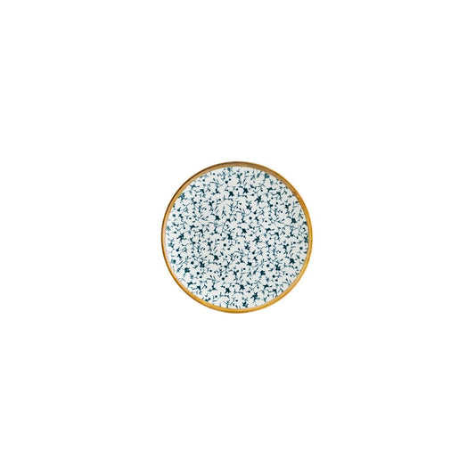 Turgla Vitrified Calif dia.6.75" Round Decorated Vitrified Plate - Case Pack: 12
