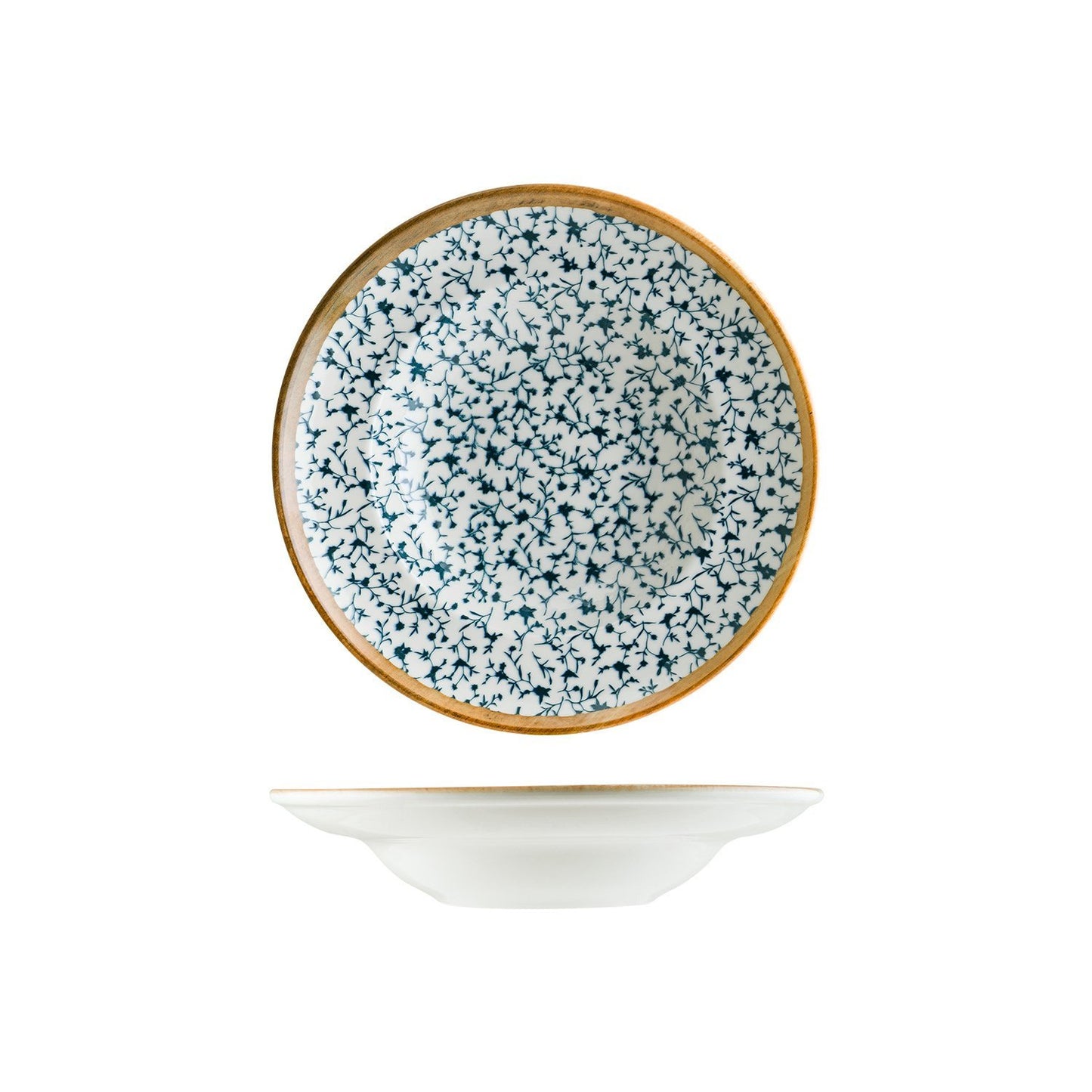 Turgla Vitrified Calif dia.10.75" h:2.25" 16 oz. Round Decorated Vitrified Bowl - Case Pack: 6