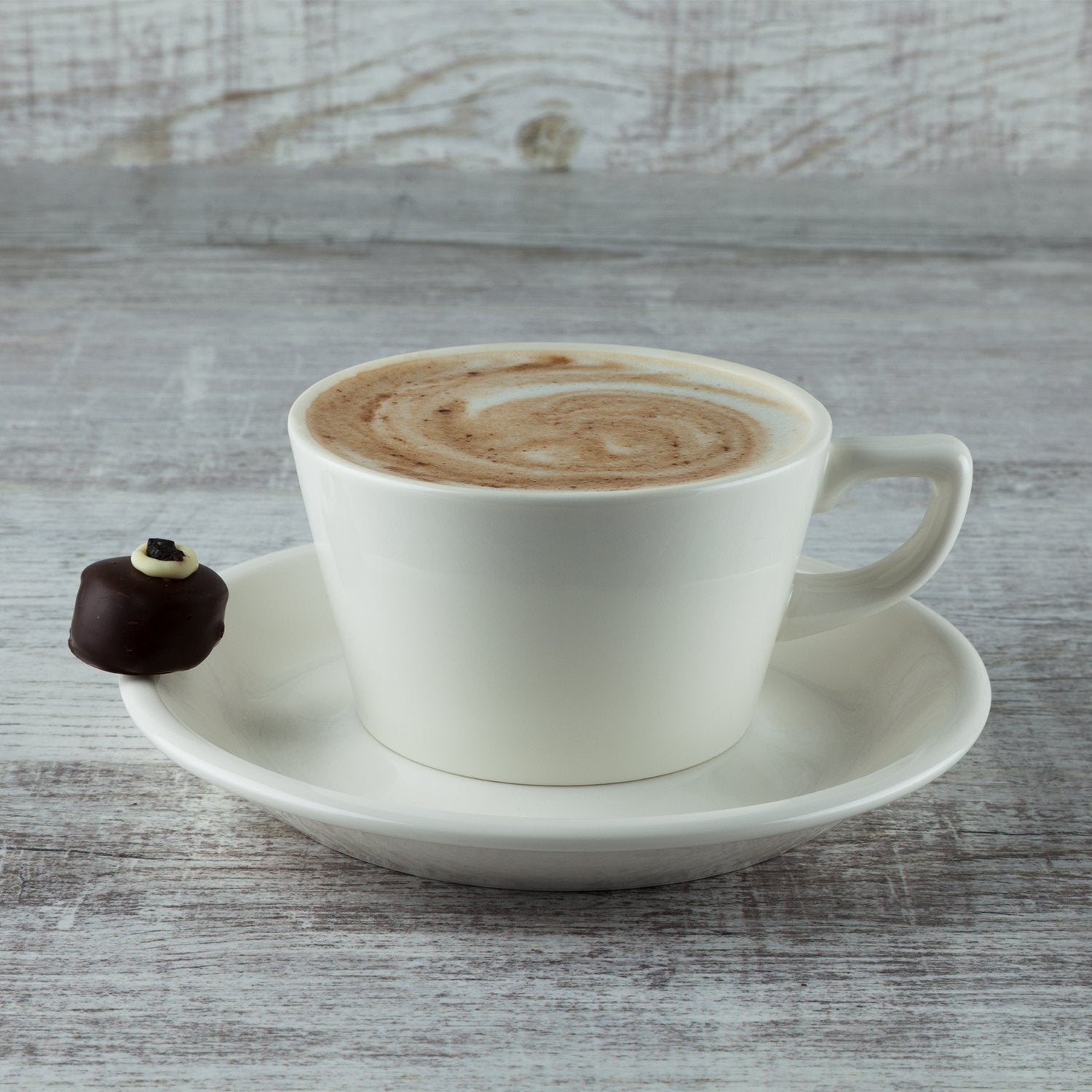 Banquet dia.4" h:2.5" 8 oz. Round Warm White Vitrified Cup