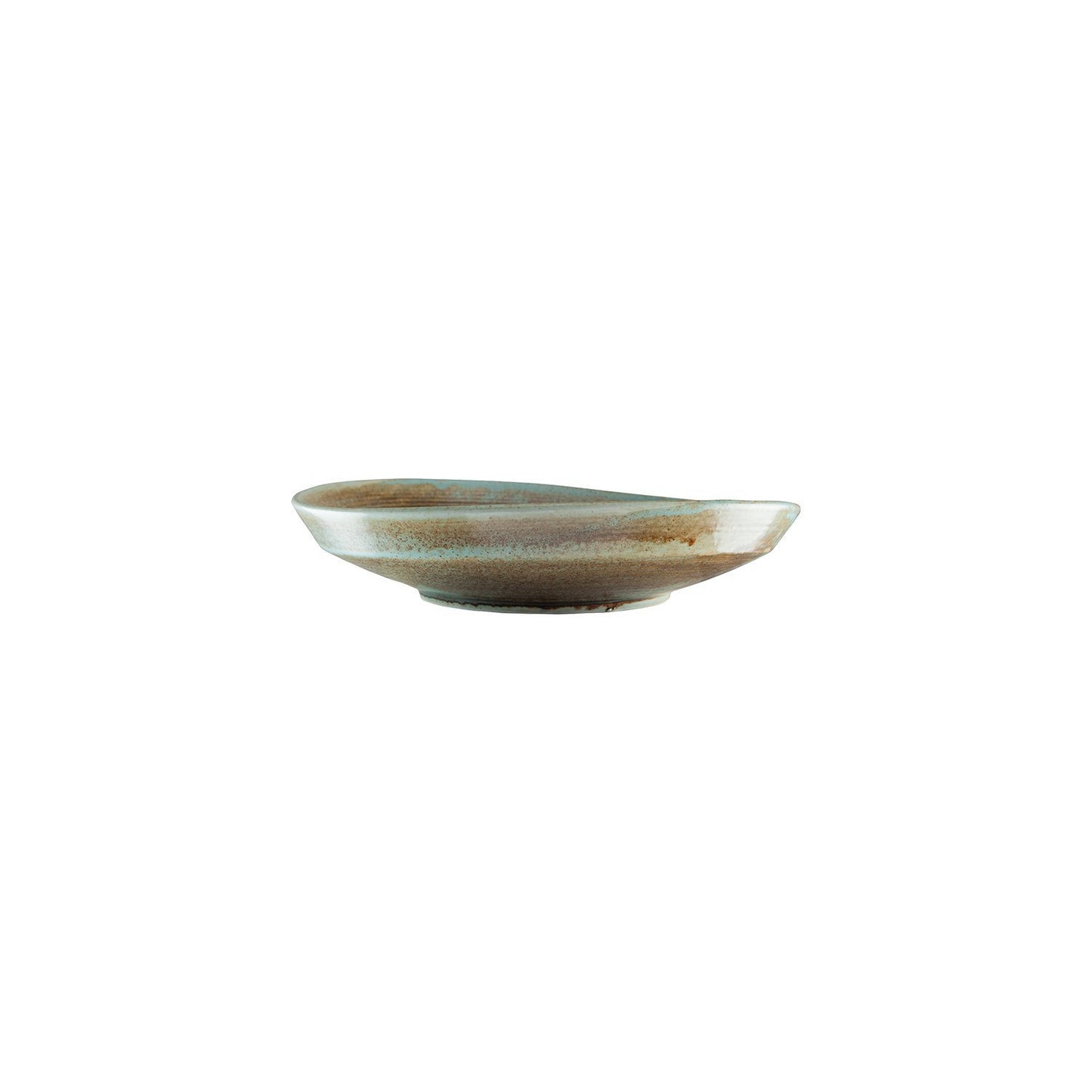 Turgla Vitrified Coral dia.9.75" h:2.25" 36 oz. Round Decorated Vitrified Deep Plate - Case Pack: 6