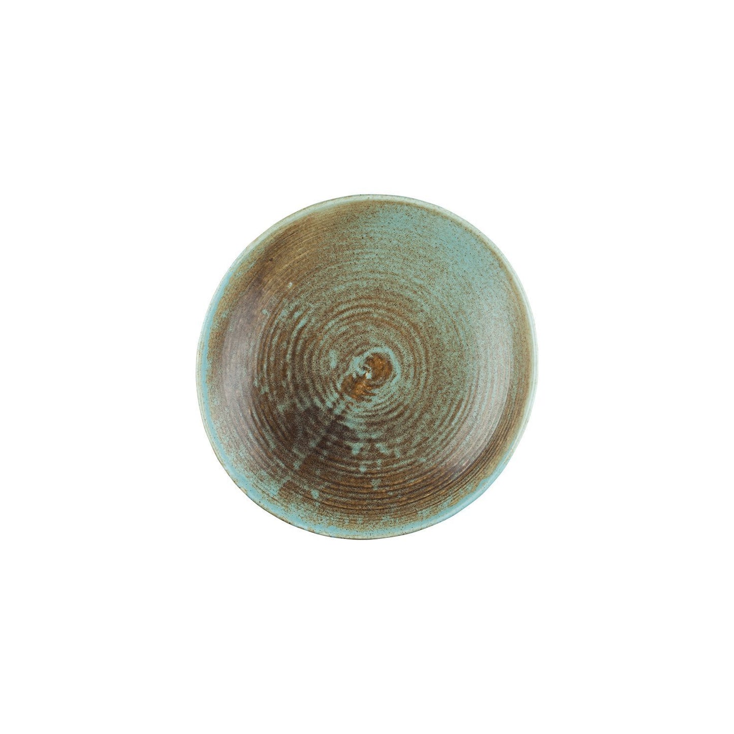Turgla Vitrified Coral dia.9.75" h:2.25" 36 oz. Round Decorated Vitrified Deep Plate - Case Pack: 6