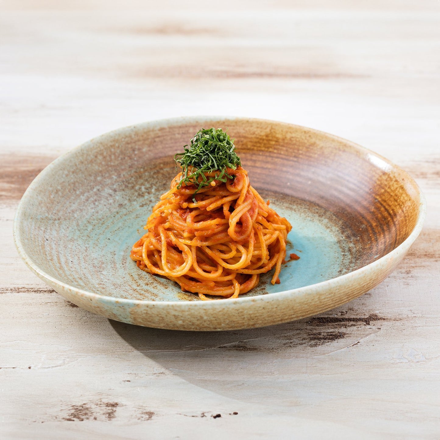 Turgla Vitrified Coral dia.9.75" h:2.25" 36 oz. Round Decorated Vitrified Deep Plate - Case Pack: 6