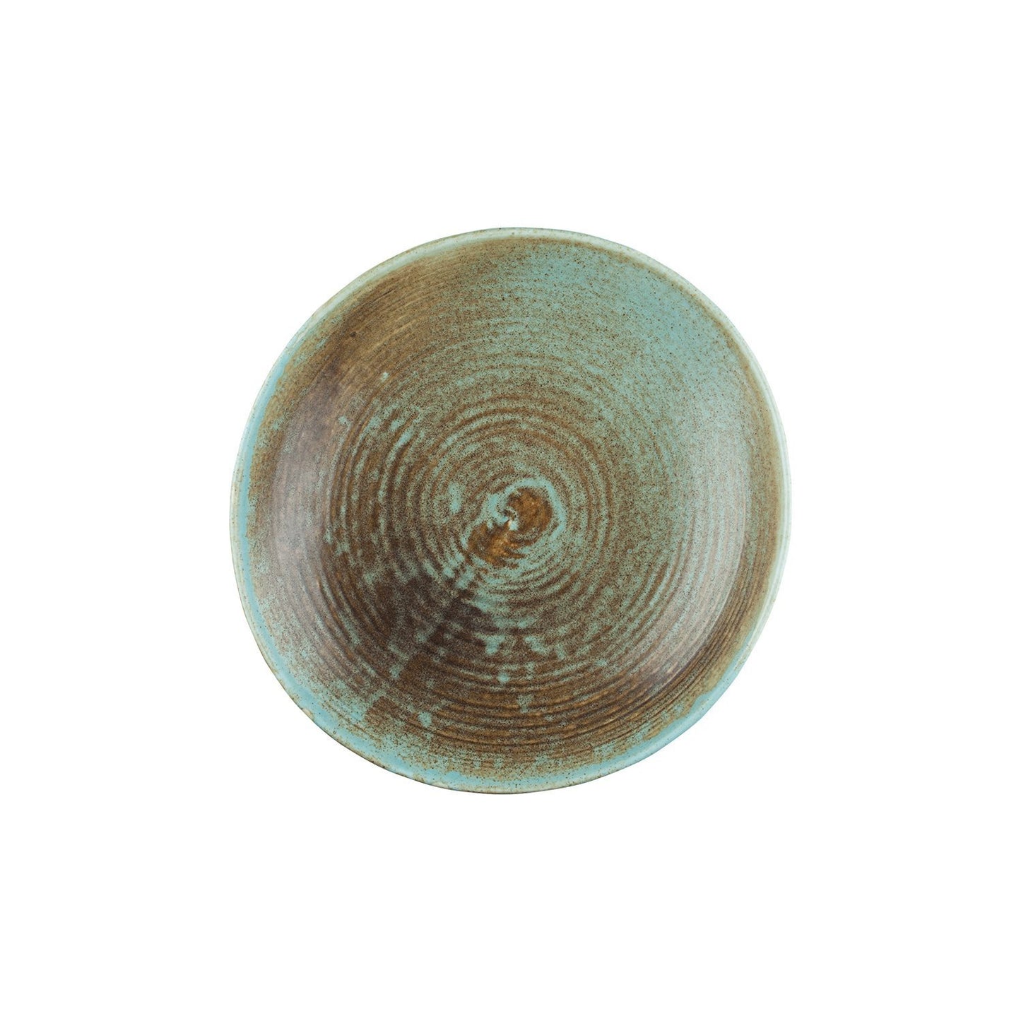 Turgla Vitrified Coral dia.11.5" h:2.5" 55 oz. Round Decorated Vitrified Bowl - Case Pack: 6