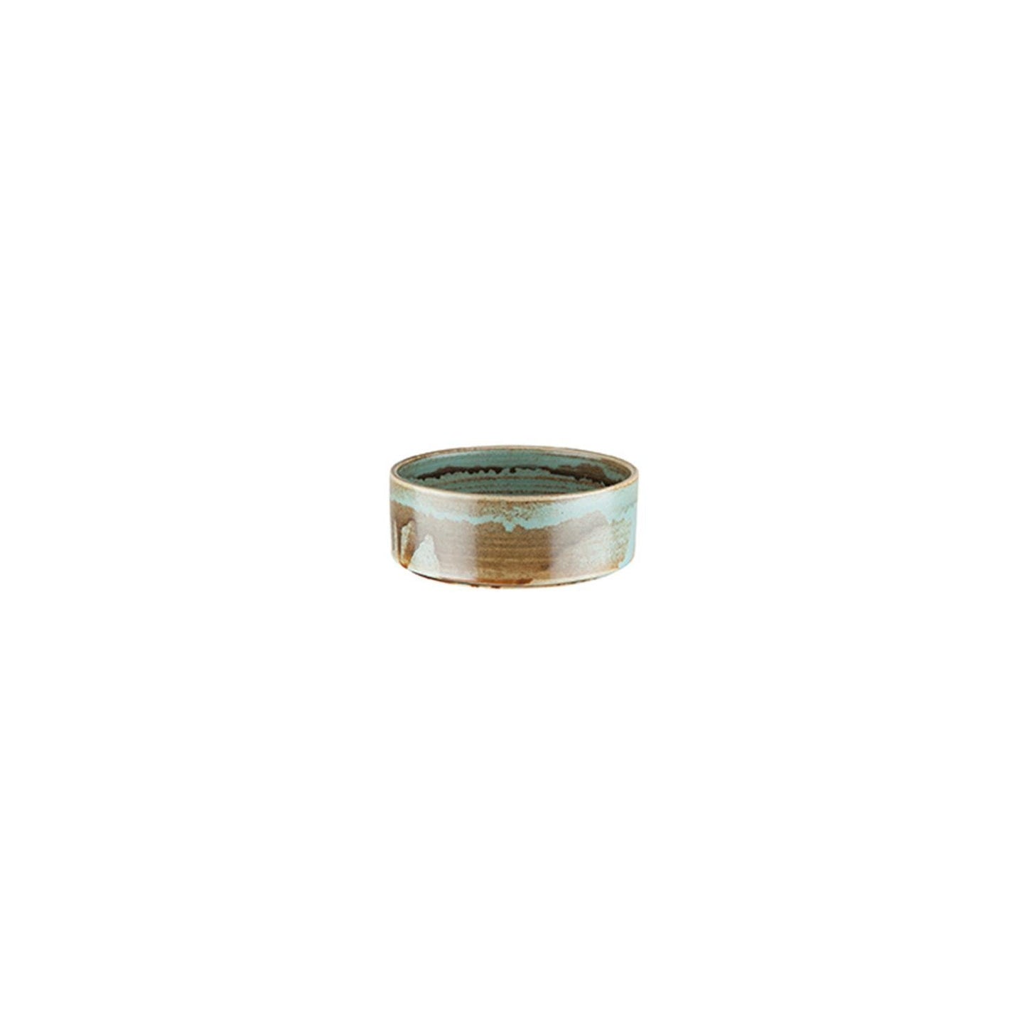 Turgla Vitrified Coral dia.2.25" h:1" 1 oz. Round Decorated Vitrified Ramekin - Case Pack: 24