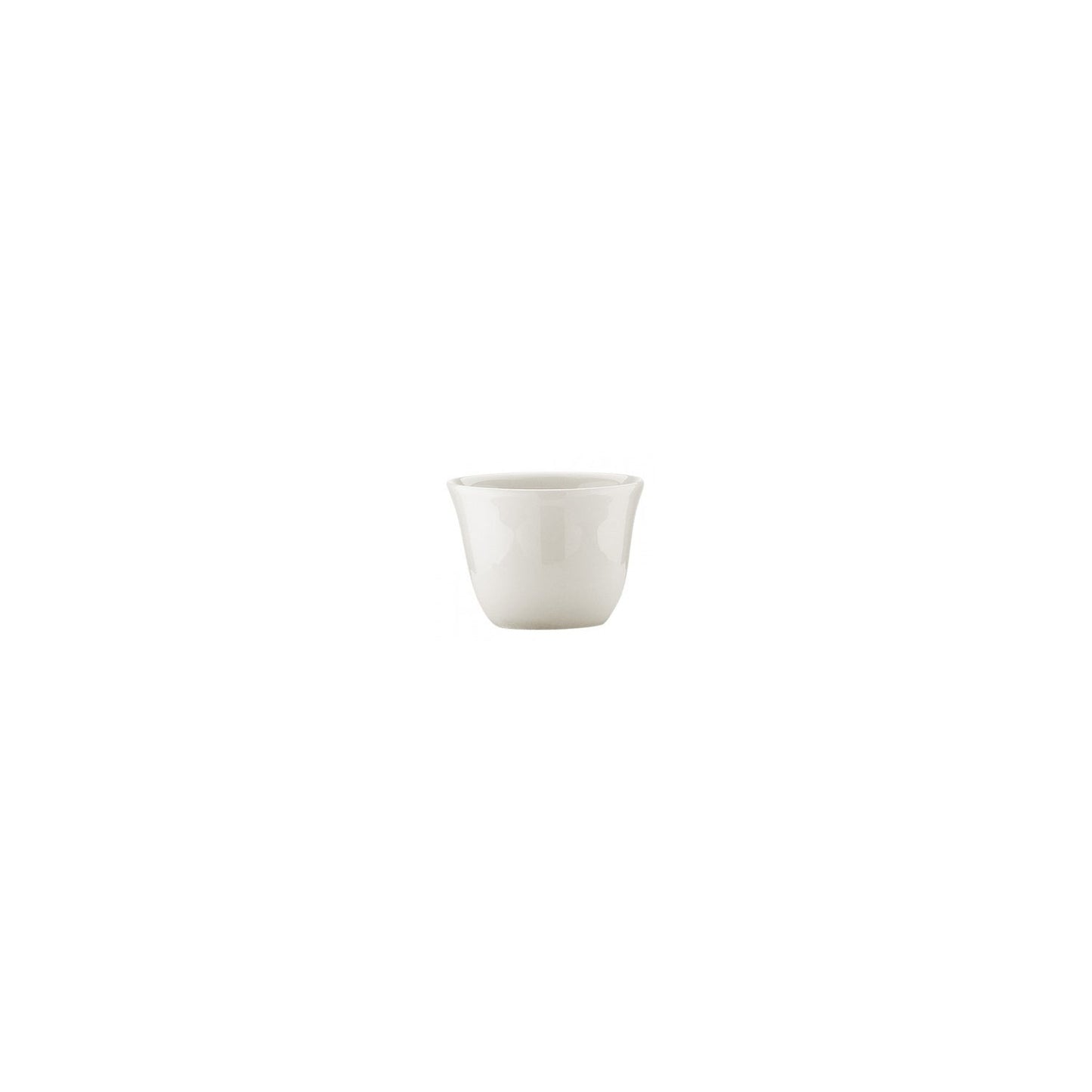 Porcelain Gourmet dia.11.5" h:2.5" 2 oz. Round Warm White Porcelain Espresso Cup - Case Pack: 24