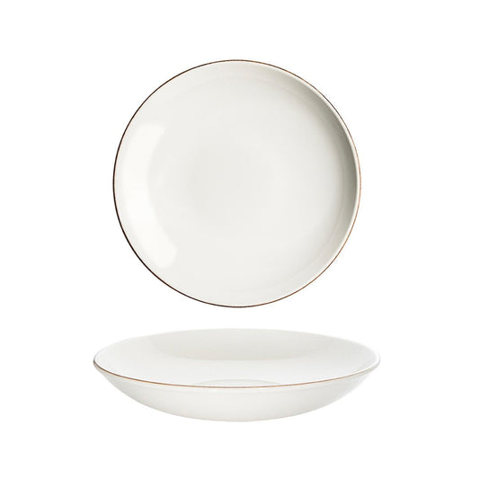 Turgla Vitrified Retro dia.9" h:2" 34 oz. Round Decorated Vitrified Bowl - Case Pack: 6