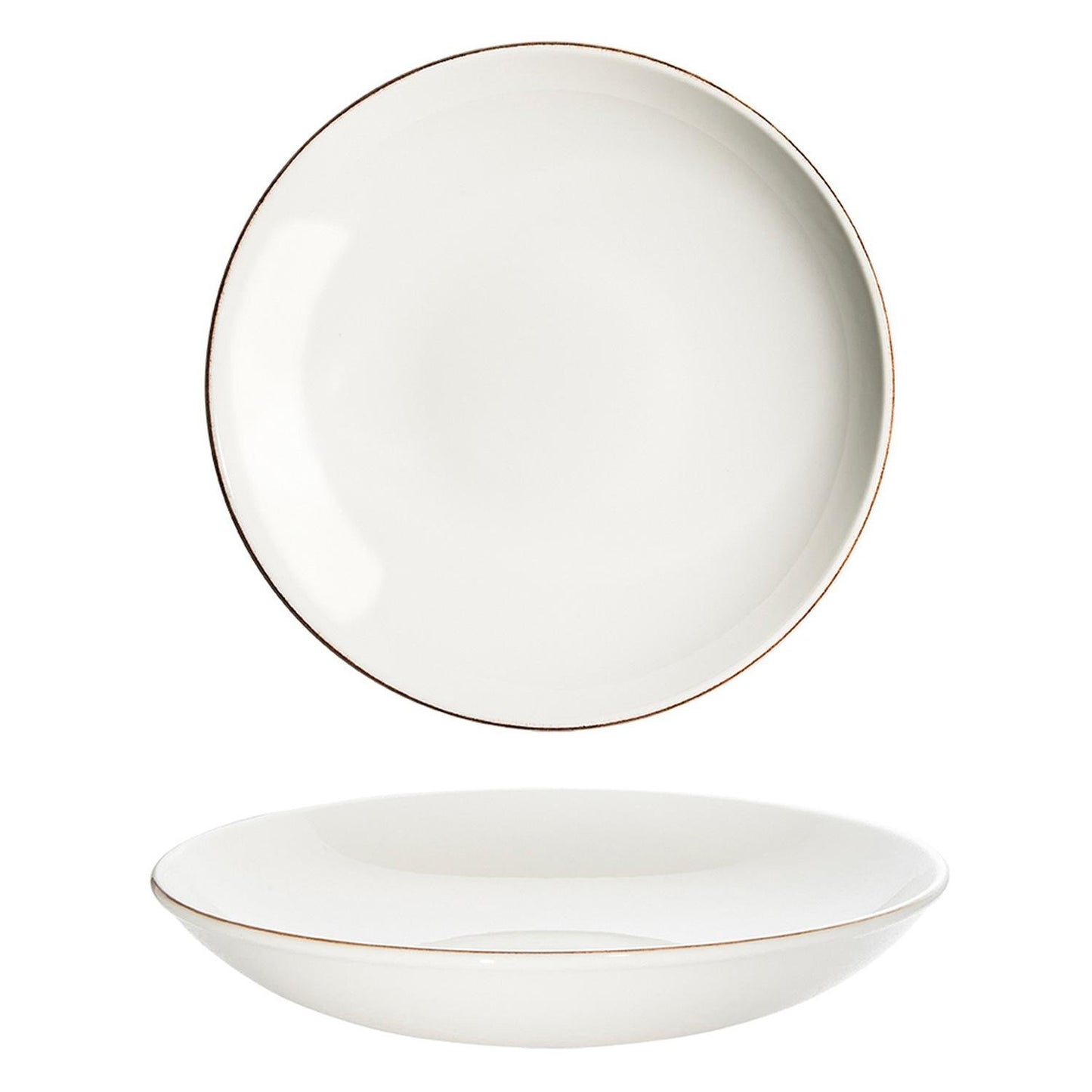 Turgla Vitrified Retro dia.11" h:2.5" 57 oz. Round Decorated Vitrified Bowl - Case Pack: 6