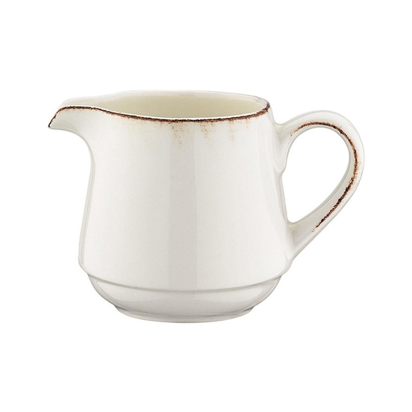 Retro dia.2.25" h:3" 6 oz. Round Decorated Vitrified Creamer