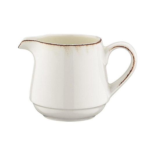 Retro dia.2.25" h:3" 6 oz. Round Decorated Vitrified Creamer