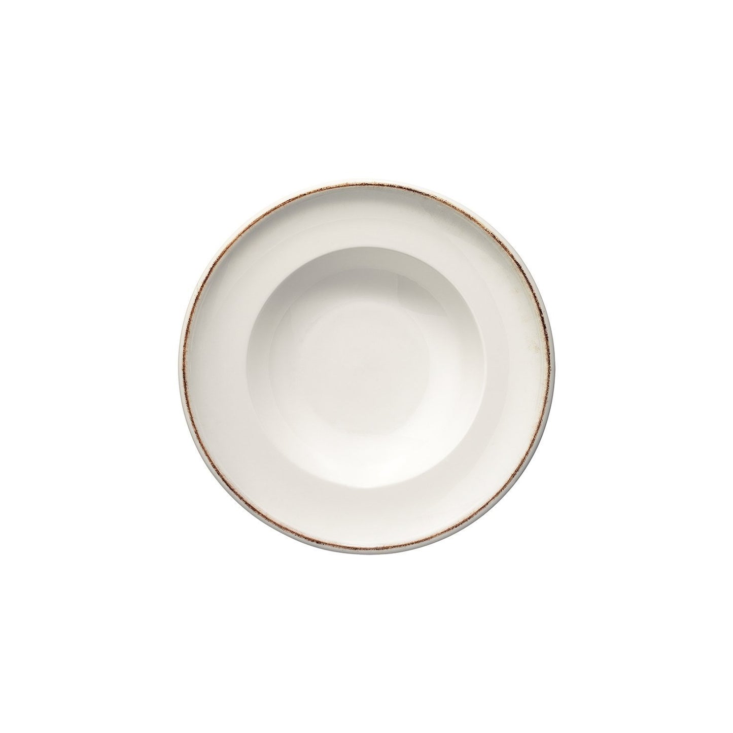 Turgla Vitrified Retro dia.10.75" h:2.25" 16 oz. Round Decorated Vitrified Bowl - Case Pack: 6