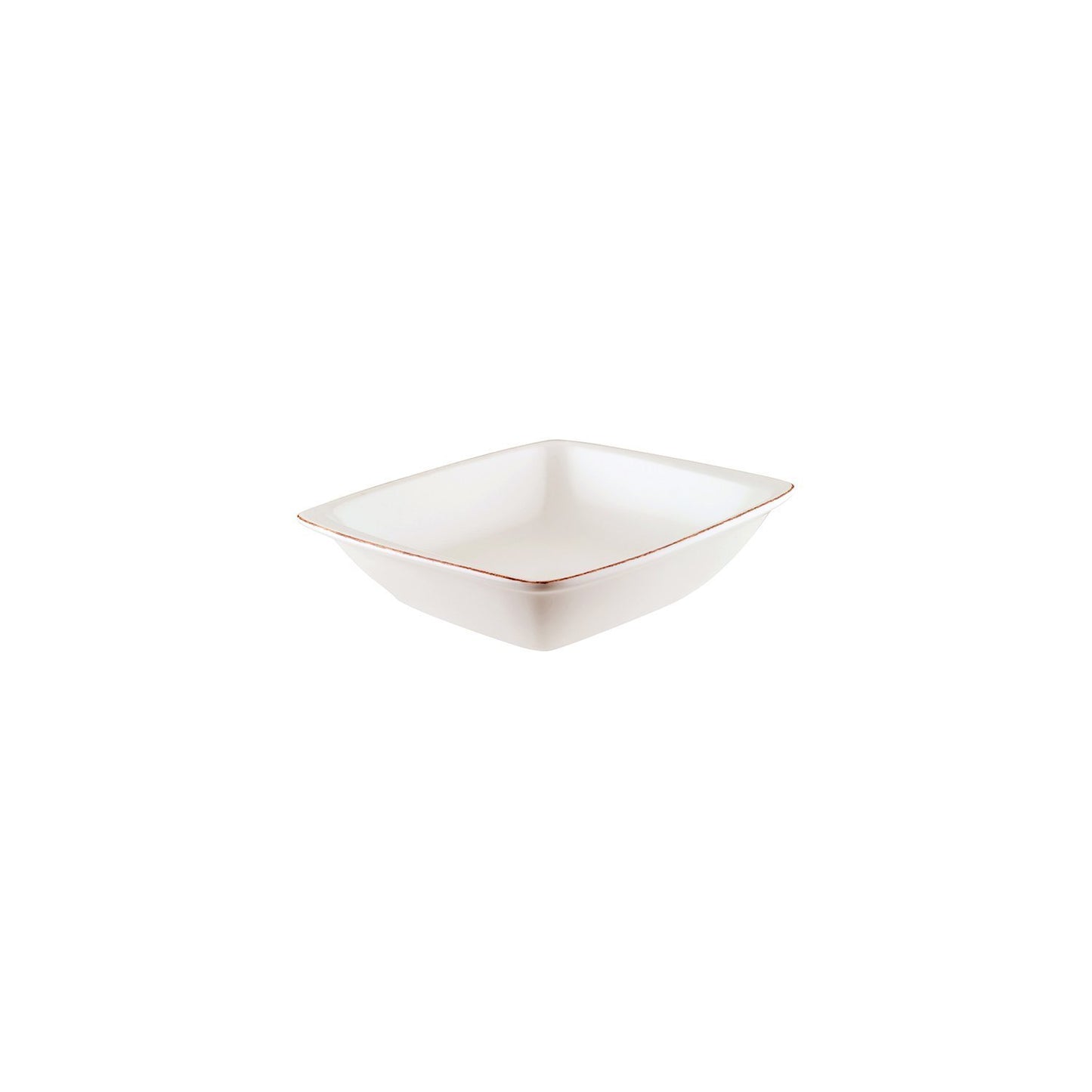 Turgla Vitrified Retro 7.5" x 6.5" x h:2" 20 oz. Square Decorated Vitrified Bowl - Case Pack: 12