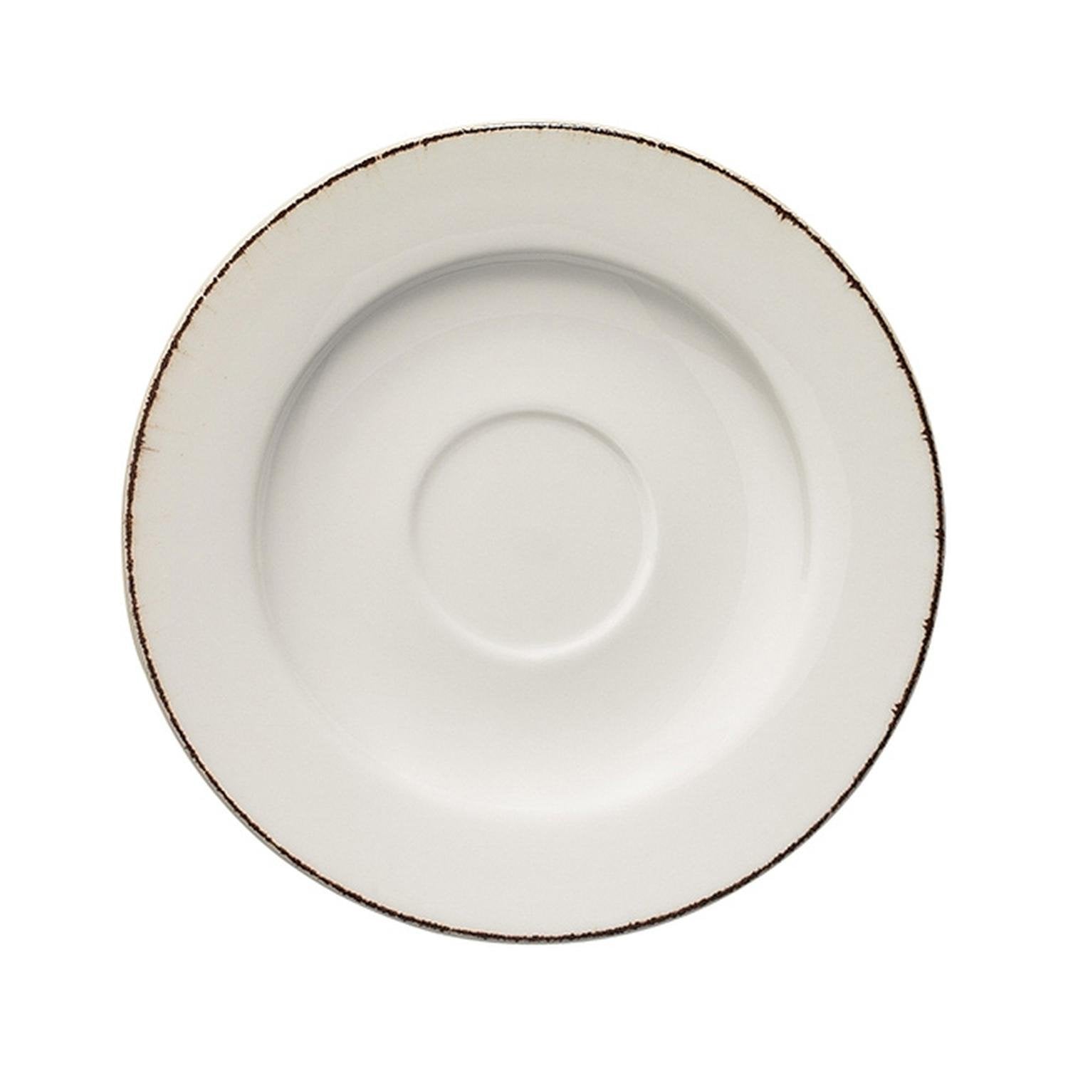 Retro dia.6.25" Round Decorated Vitrified Saucer