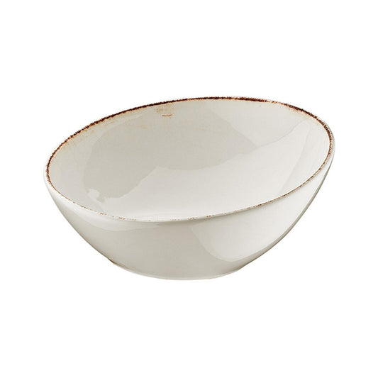 Turgla Vitrified Retro dia.8.75" h:3" 29 oz. Round Decorated Vitrified Bowl - Case Pack: 6