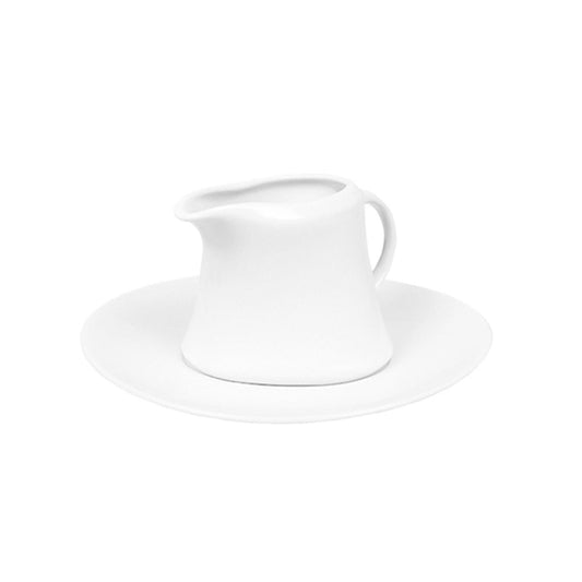 Porcelain Elips 8.25" x 7.5" Oval White Porcelain Saucer - Case Pack:6