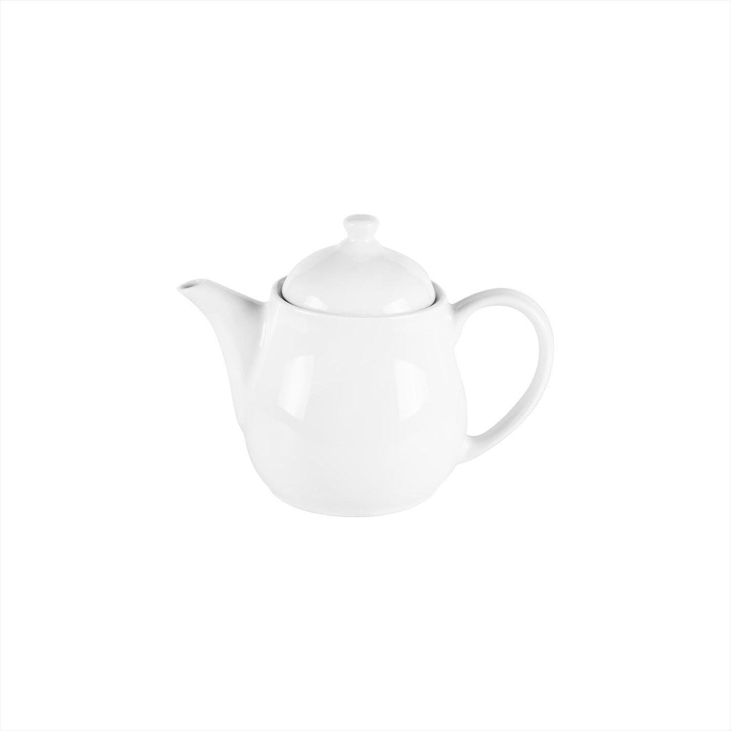 Porcelain Delta-Coupe dia.6" h:3" 13 oz. Round White Porcelain Coffee/Tea Pot - Case Pack:6