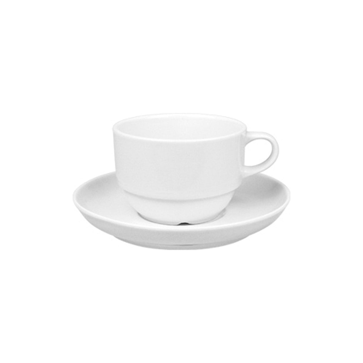 Porcelain Delta-Coupe dia.2.5" h:1.75" 3 oz. Round White Porcelain Cup - Case Pack:12