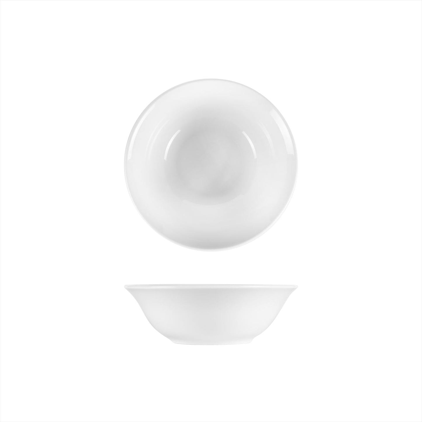 Porcelain Delta-Coupe dia.7.5" h:2.5" 25 oz. Round White Porcelain Bowl - Case Pack:12