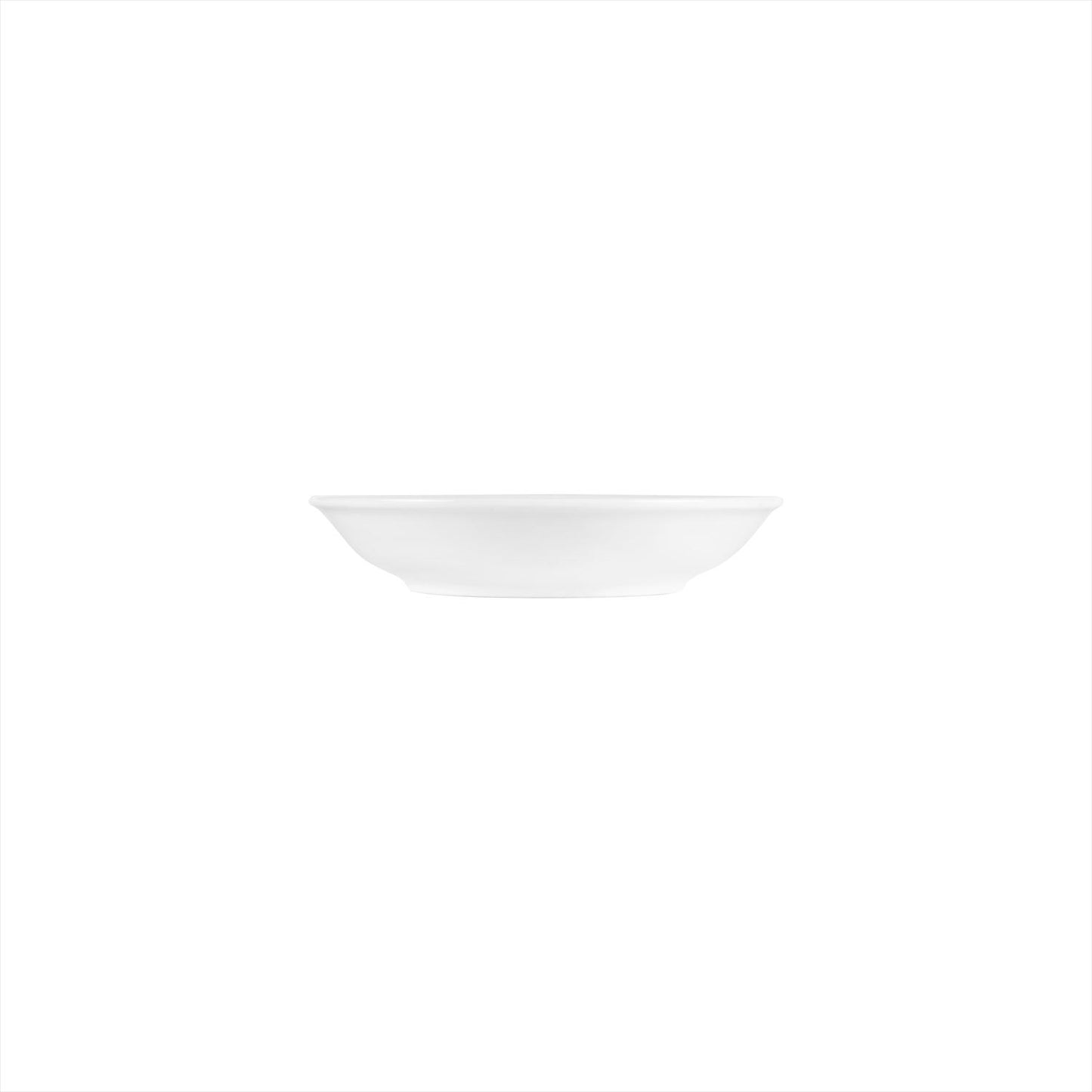 Porcelain Delta-Coupe dia.8" h:1.5" 18 oz. Round White Porcelain Deep Plate - Case Pack:12