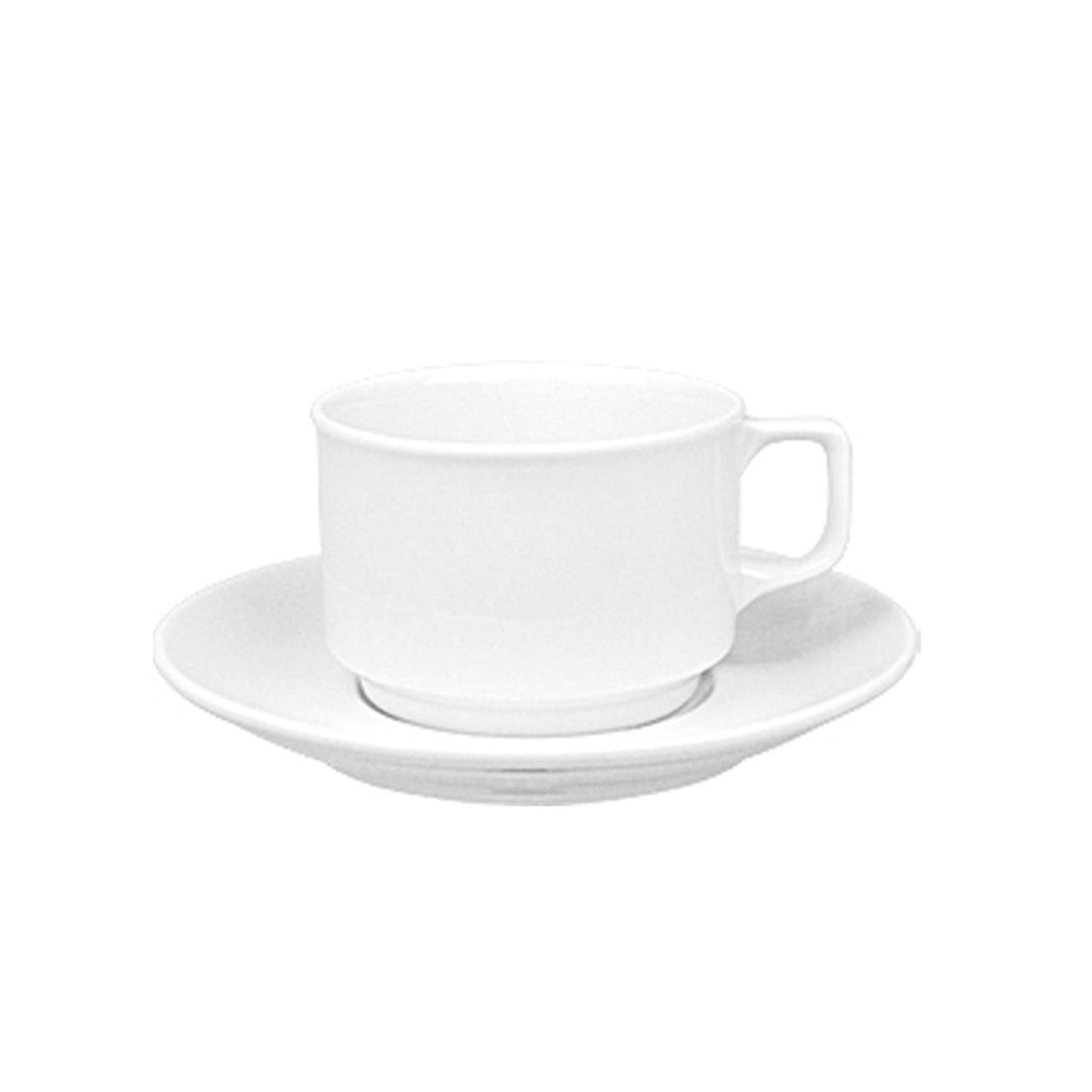 Porcelain Delta dia.3.25" h:2.25" 8 oz. Round White Porcelain Cup - Case Pack:12